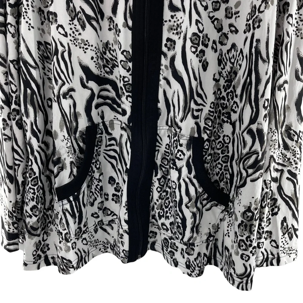 Activology Full Zip Patterned Lightweight Jacket Size 2 X